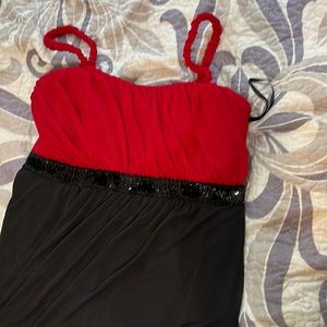 Cute black and red dress for fancy gatherings
